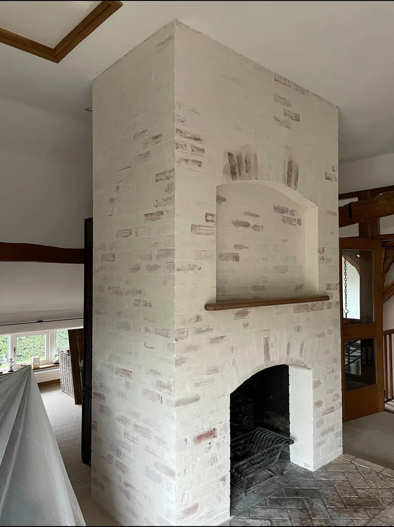 German smear lime plastering