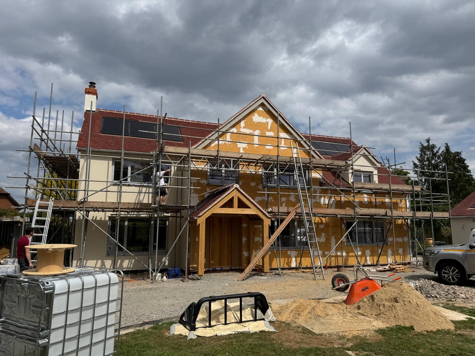 Twinstead lime re render over steico board - Image 5