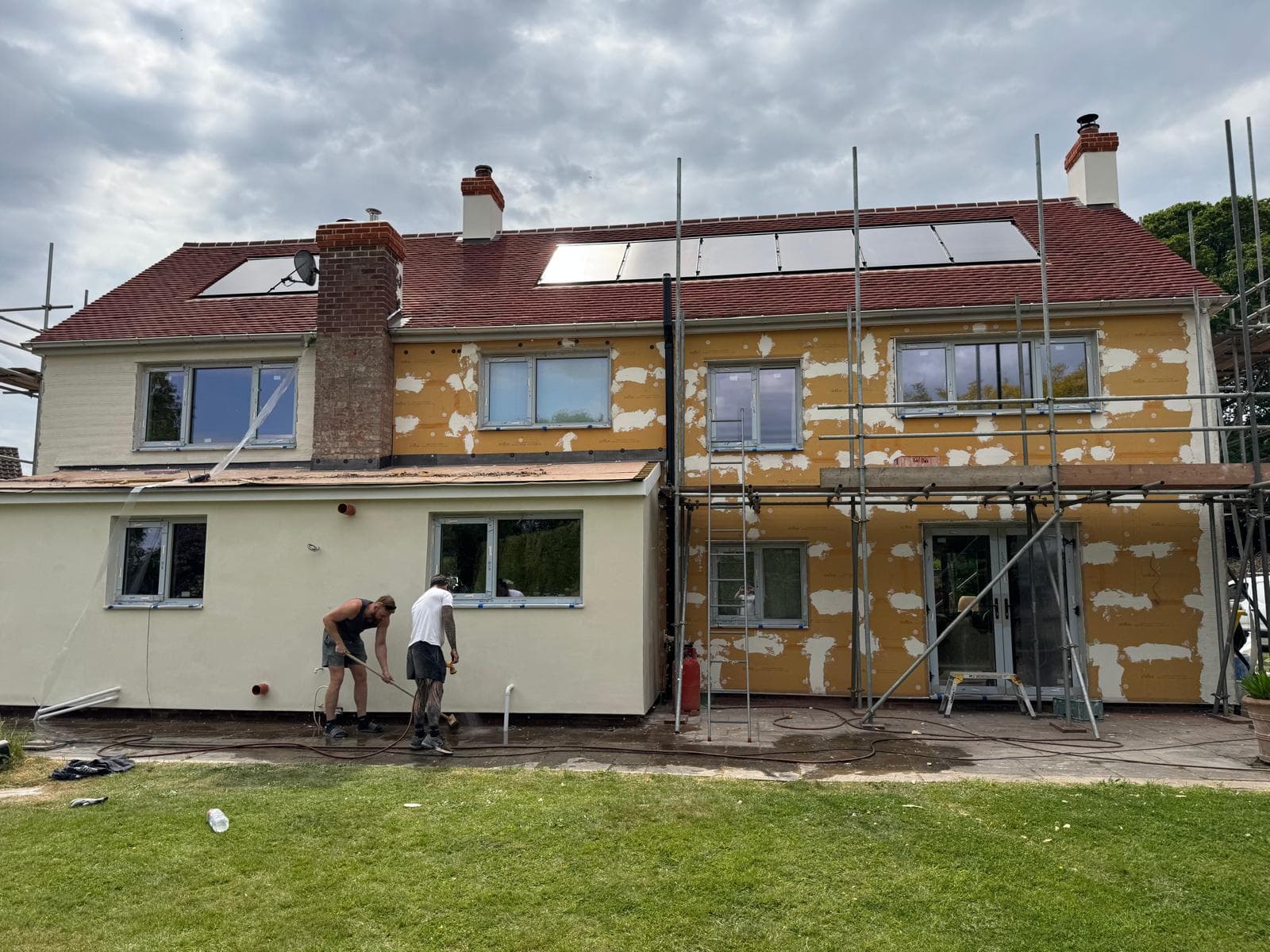 Twinstead lime re render over steico board - Image 7