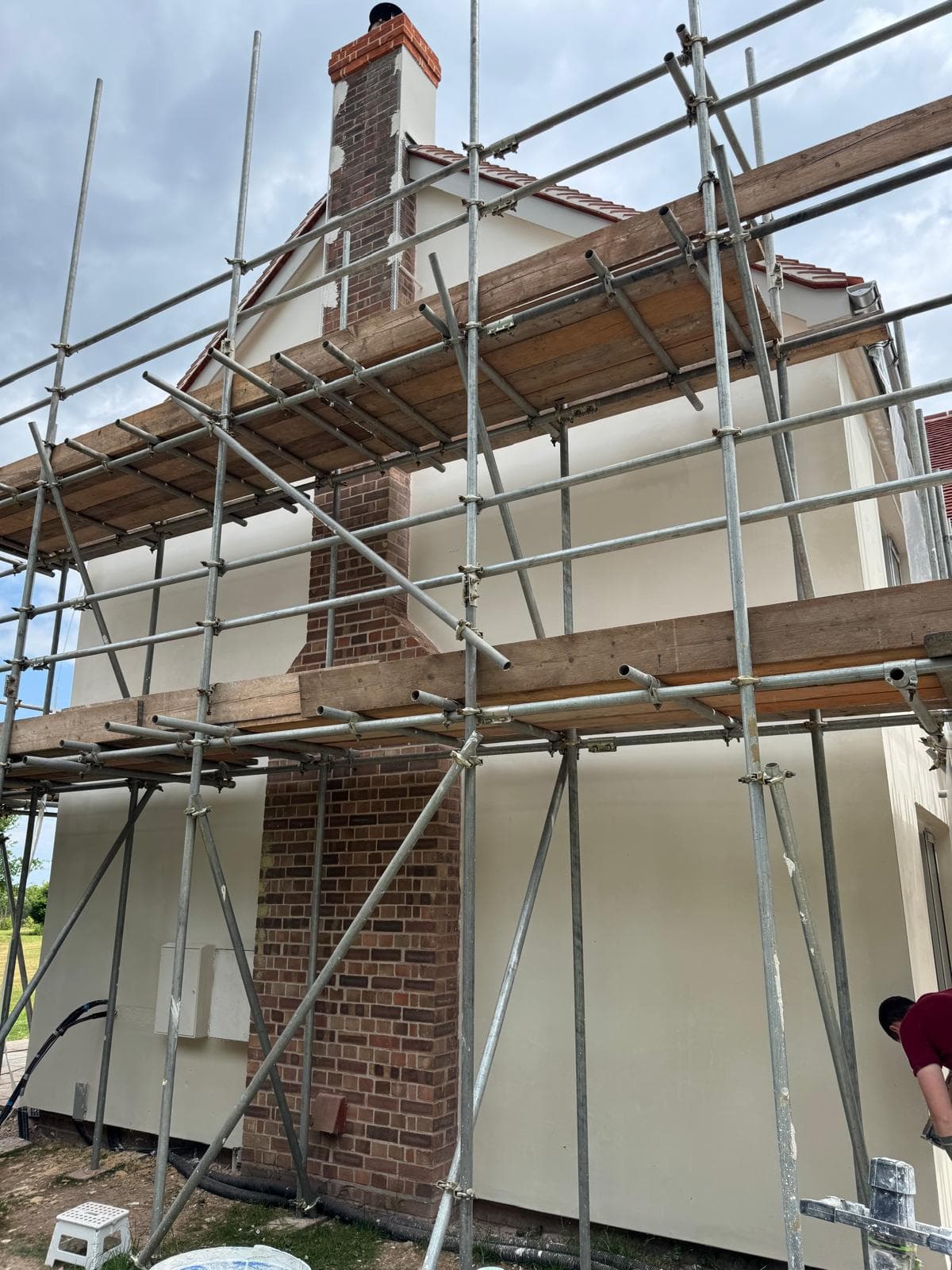 Twinstead lime re render over steico board - Image 8