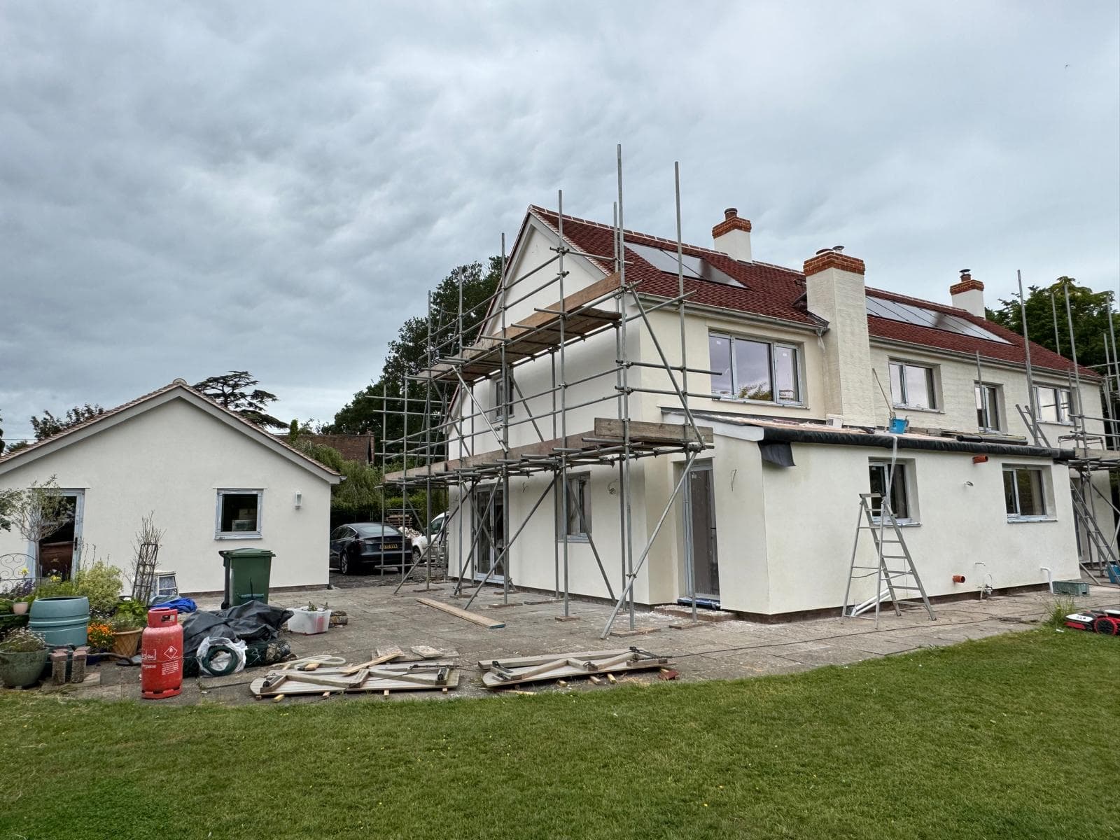 Twinstead lime re render over steico board - Image 19