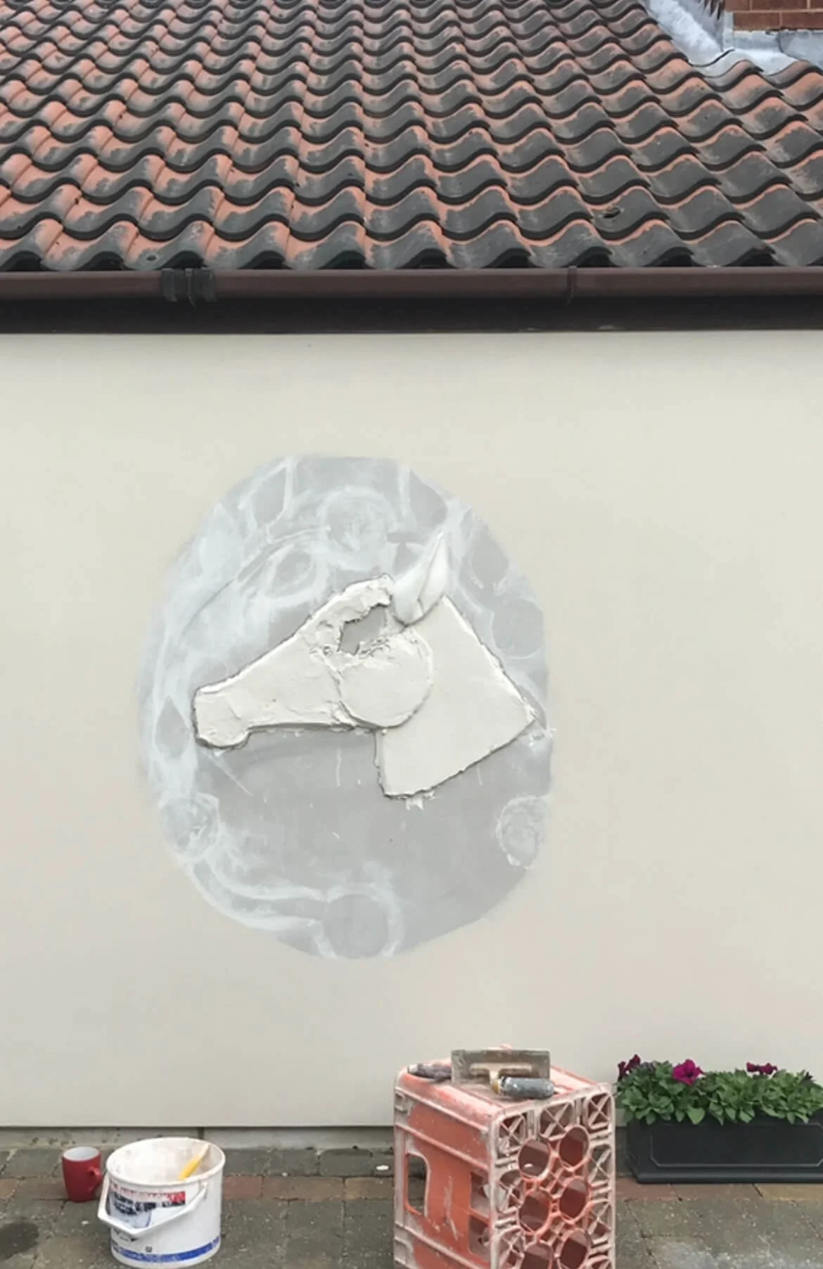 Horses head pargetting - Image 2